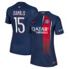 Maillot de Supporter Paris Saint-Germain 2023-24 Danilo 15 Domicile Pour Femme